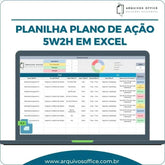 Planilha Plano de Ação 5w2h em Excel Loja das Planilhas
